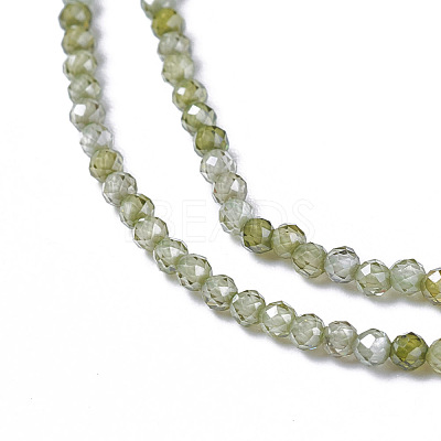 Cubic Zirconia Beads Strands G-F596-48B-2mm-1