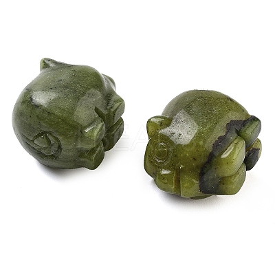 Natural Southern Jade Carved Figurines DJEW-L023-C07-1
