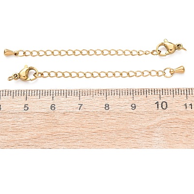 304 Stainless Steel Curb Chain Extender X-STAS-G383-06G-1