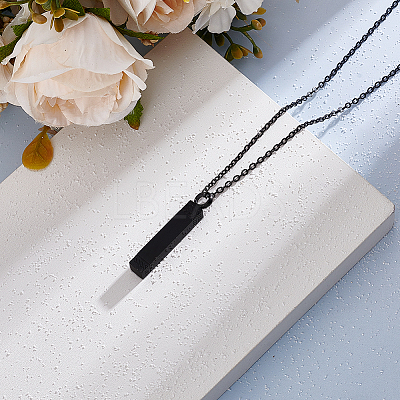 1Pc Stainless Steel Perfume Bottle Necklaces NJEW-UN0001-92EB-1