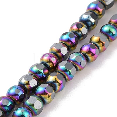 Electroplated Non-magnetic Synthetic Hematite Beads Strands G-G862-02B-1
