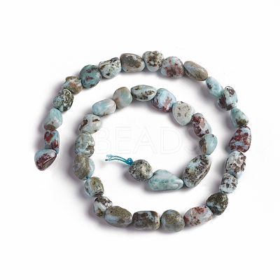 Natural Larimar Beads Strands G-D0002-D64-1