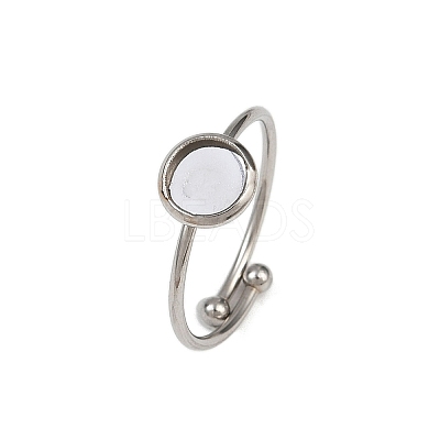 304 Stainless Steel Cuff Ring Components STAS-D372-03P-01-1