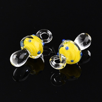 Handmade Lampwork Pendants LAMP-T021-14A-1