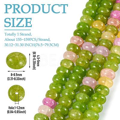 1 Strand Glass Beads Strands GLAA-TADJ0001-06C-1
