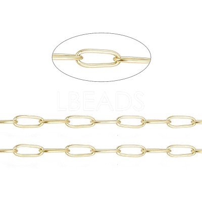 Ion Plating(IP) 304 Stainless Steel Paperclip Chains CHS-F010-01B-G-1