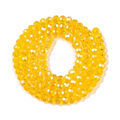 Electroplate Glass Beads Strands EGLA-A044-T4mm-A05-1
