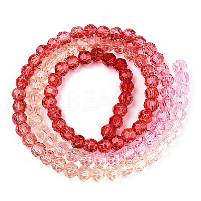 Transparent Glass Beads Strands X-GLAA-E036-07N-1