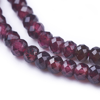 Natural Garnet Beads Strands G-E538-03-1