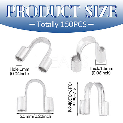 150Pcs 304 Surgical Stainless Steel Wire Guardian and Protectors STAS-TA0006-35B-P-1
