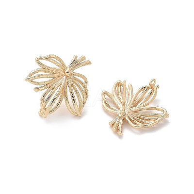 Brass Stud Earrings Finding for Women KK-A244-12G-1