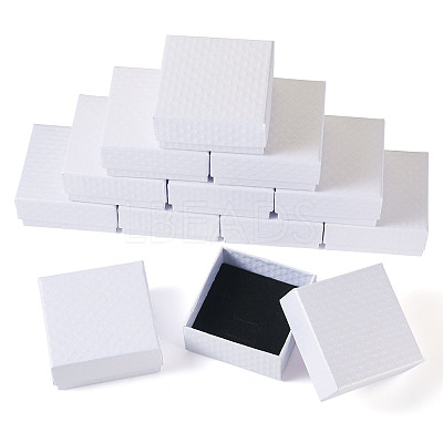 Rhombus Textured Cardboard Gift Storage Boxes LS-CON-TAC0010-03B-01-1