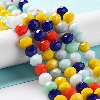 Glass Beads Strands EGLA-A034-M8mm-33-1