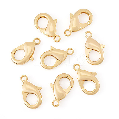 8Pcs Brass Lobster Claw Clasps KK-TA0002-70-1