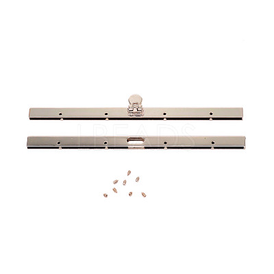 Alloy Purse Bag Wallet Straight Edging Strip FIND-WH0090-71P-1