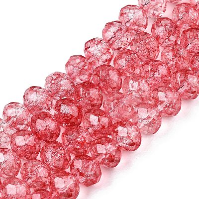 Transparent Glass Beads Strands GLAA-T023-6mm-A13-1