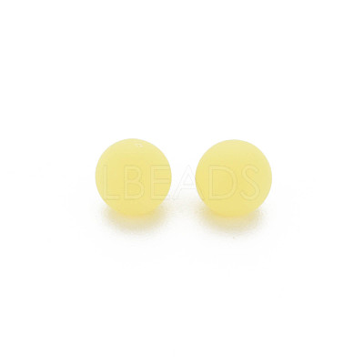Opaque Acrylic Beads PAB702Y-B01-01-1