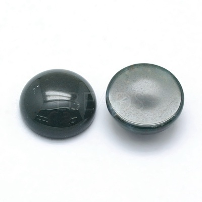 Natural Moss Agate Cabochons X-G-P393-R28-12mm-1