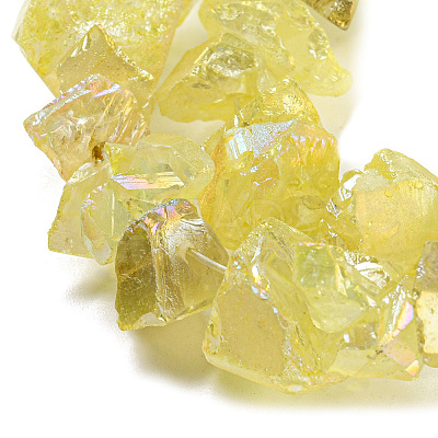 1 Strand Electroplated Natural Quartz Beads Strands G-PA0001-18A-1