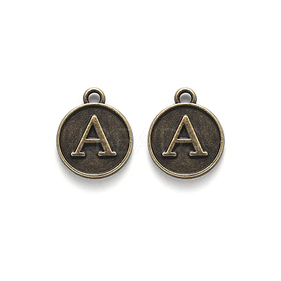 Alloy Pendant Cabochon Settings For Enamel PALLOY-YW0001-10AB-1