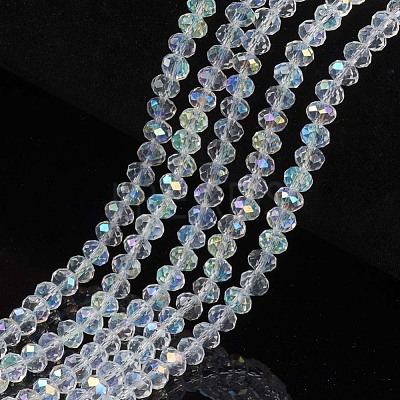 Electroplate Glass Beads Strands X-EGLA-A034-T8mm-L19-1
