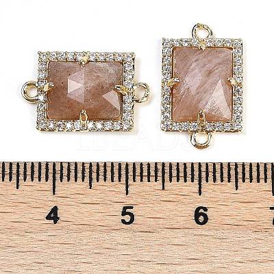 Natural Sunstone Faceted Rectangle Links G-I375-07G-11-1
