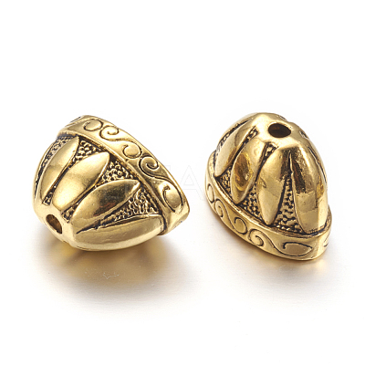 Tibetan Style Alloy Bead Cones TIBE-976-AG-LF-1