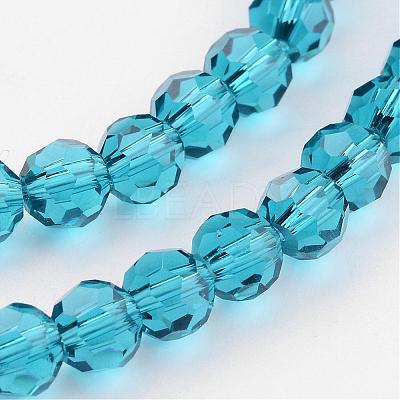Transparent Glass Bead Strands GLAA-G013-6mm-51-1