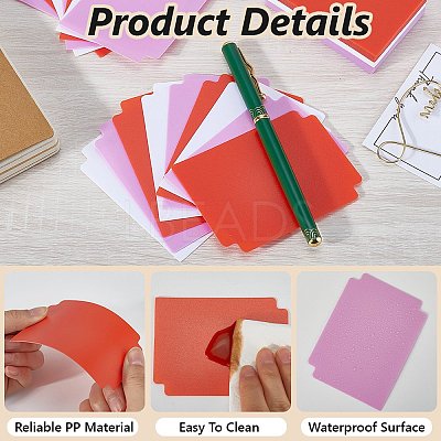 60 Sheets 3 Colors Plastic Playing Board Game Card Separator FIND-CP0002-77C-1