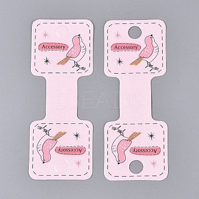 Fold Over Cardboard Paper Jewelry Display Cards for Necklace & Bracelet Storage CDIS-N004-16-1