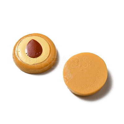 Opaque Resin Biscuits Cabochons RESI-WH0035-41G-1