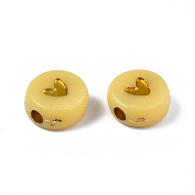 Opaque Acrylic Beads X-PACR-N006-50-A01-1