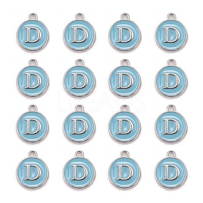 Platinum Plated Alloy Enamel Charms LS-ENAM-S118-04D-P-1