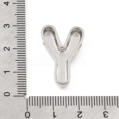 Brass Slide Charms KK-Z163-01P-Y-1