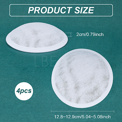Imitation Hemp Round Fascinator Hat Base for Millinery LS-AJEW-WH0472-45A-04-1