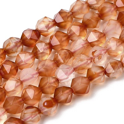 Natural Red Agate Beads Strands G-Z119-A02-01-1