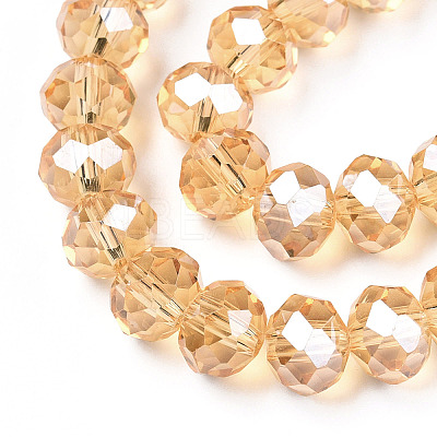 Electroplate Glass Beads Strands EGLA-A034-T1mm-A30-1
