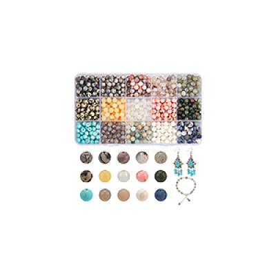 750Pcs 15 Styles Mixed Gemstone Baeds G-NB0005-42D-1