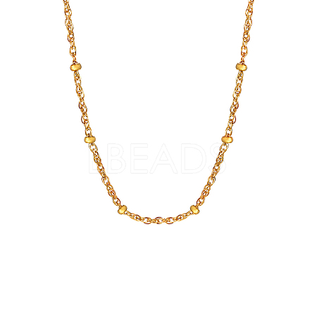 Stainless Steel Chain Satellite Chain Necklaces PW-WG9E049-02-1