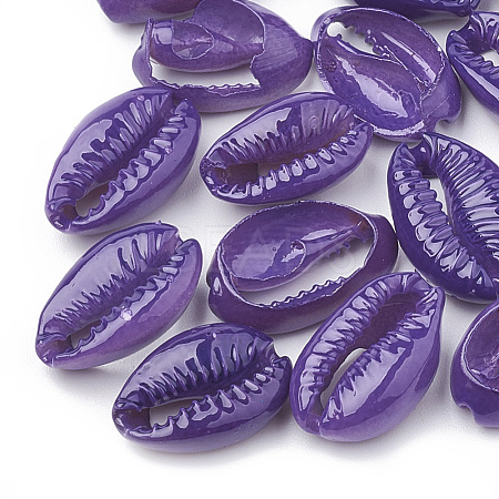 Natural Cowrie Shell Beads X-SHEL-T007-74B-1