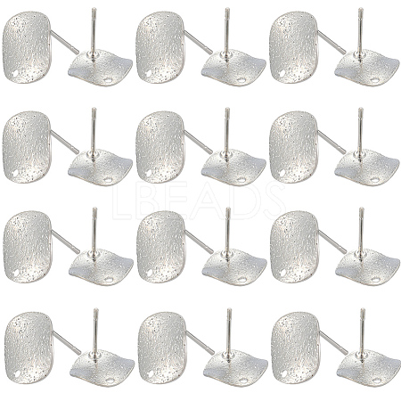 40Pcs Brass Stud Earrings Findings KK-SC0006-87P-1