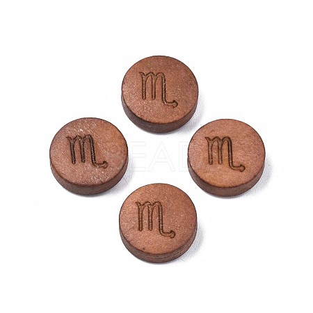 Laser Engraved Wood Beads WOOD-S053-53A-1