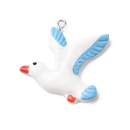 Opaque Resin Pendants RESI-A050-01A-1