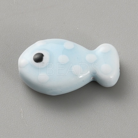 Handmade Porcelain Beads PORC-WH20001-02K-1