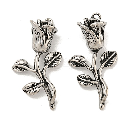 304 Stainless Steel Pendants STAS-P356-18AS-1