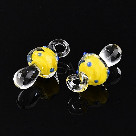 Handmade Lampwork Pendants LAMP-T021-14A-1