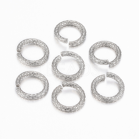 304 Stainless Steel Open Jump Rings X-STAS-K155-A-12P-1