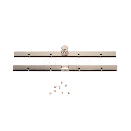 Alloy Purse Bag Wallet Straight Edging Strip FIND-WH0090-71P-1