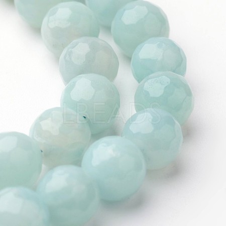 Natural Amazonite Beads Strands G-J376-17-6mm-1