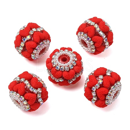 Rwsin & Acrylic & ABS Imitation Pearl Beads RE-CBA1913-03C-1